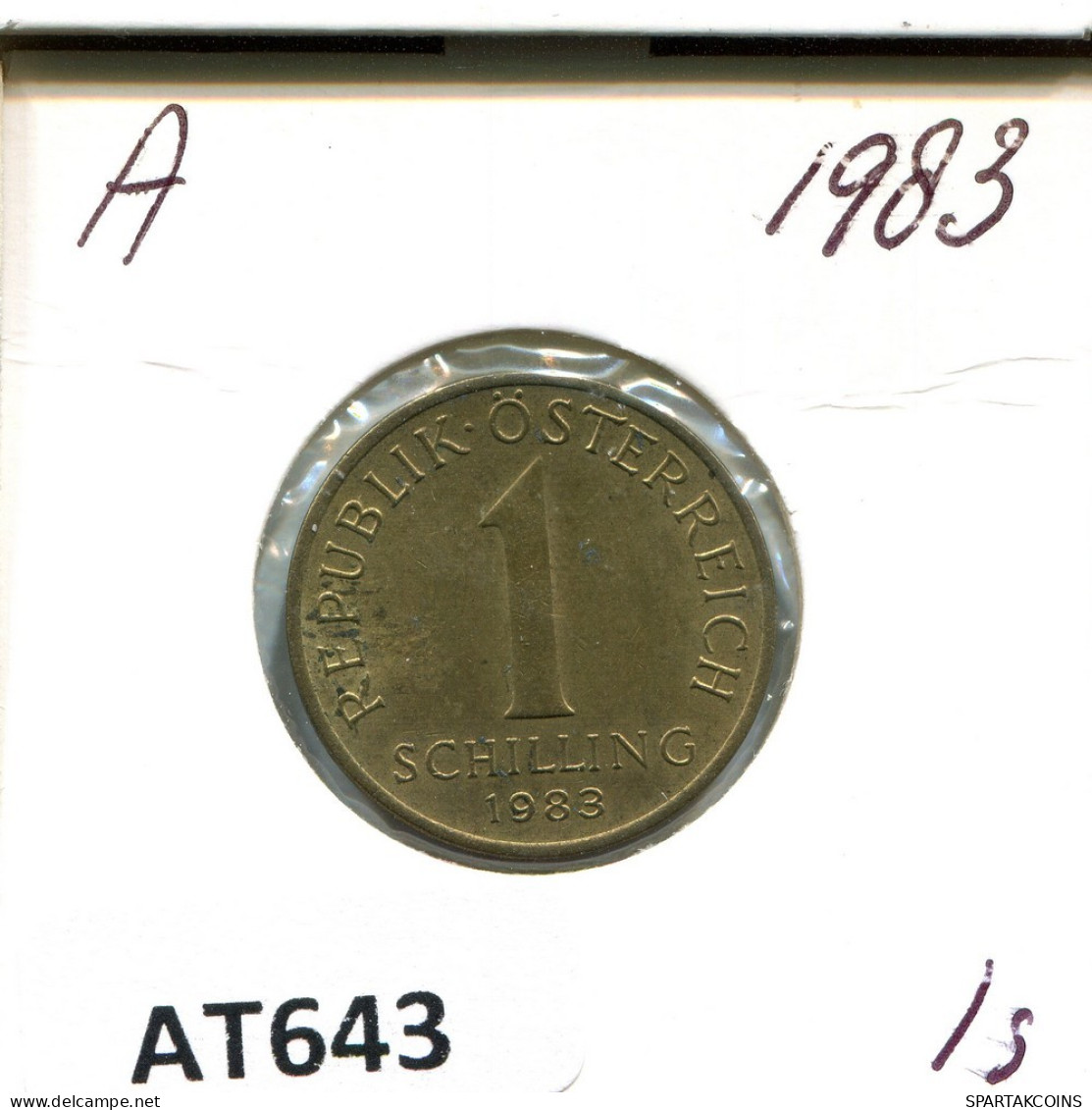 1 SCHILLING 1983 ÖSTERREICH AUSTRIA Münze #AT643.D.A - Oostenrijk