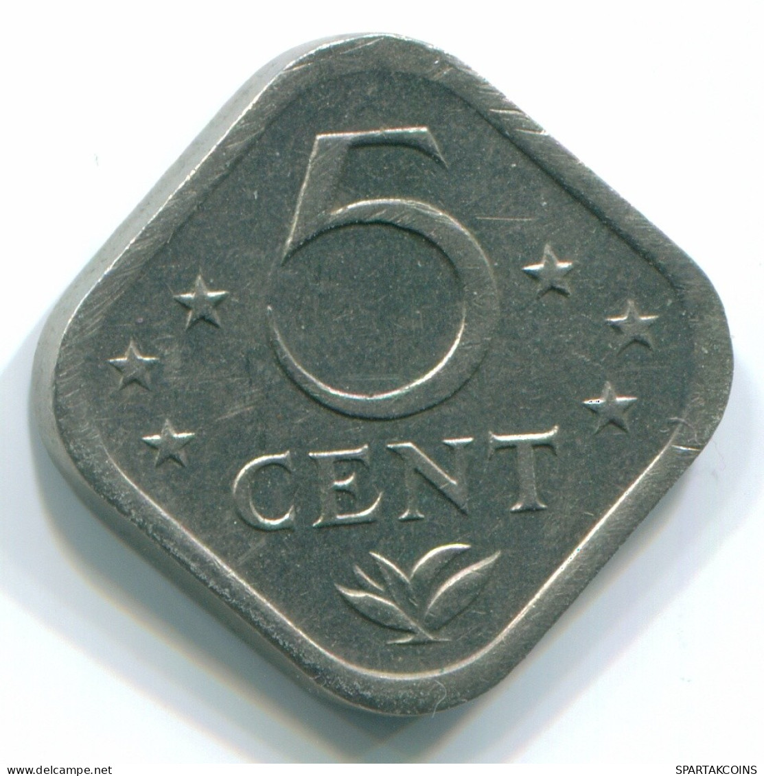 5 CENTS 1980 ANTILLAS NEERLANDESAS Nickel Colonial Moneda #S12322.E.A - Antilles Néerlandaises