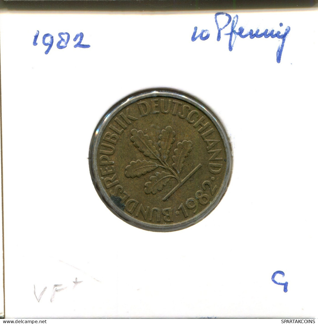 10 PFENNIG 1982 G BRD ALEMANIA Moneda GERMANY #DA934.E.A - 10 Pfennig