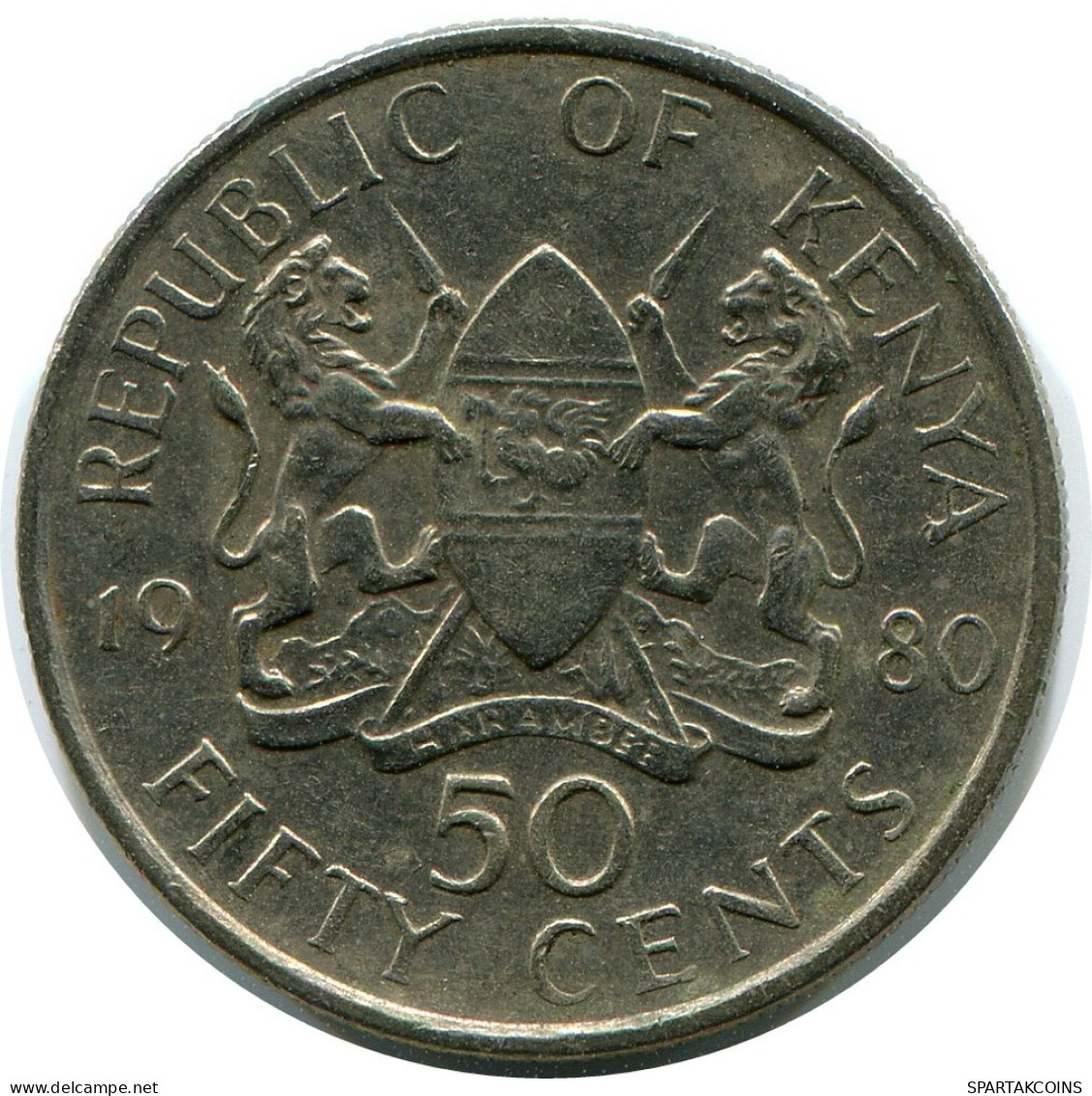 50 SHILLINGS 1980 KENYA Moneda #AZ203.E.A - Kenia