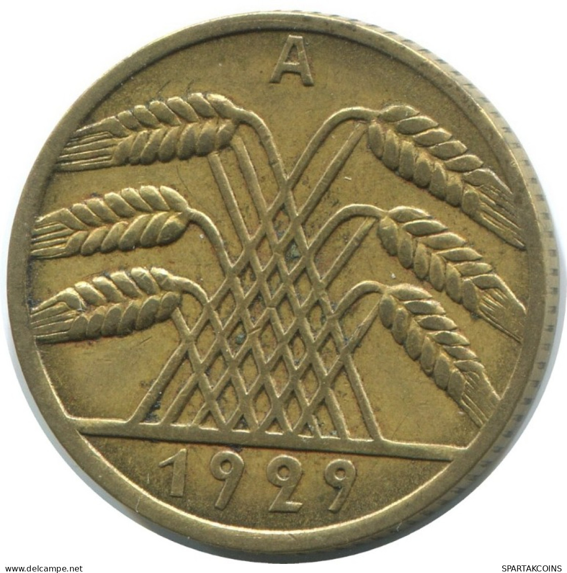 10 REICHSPFENNIG 1929 A ALLEMAGNE Pièce GERMANY #AE350.F.A - 10 Renten- & 10 Reichspfennig