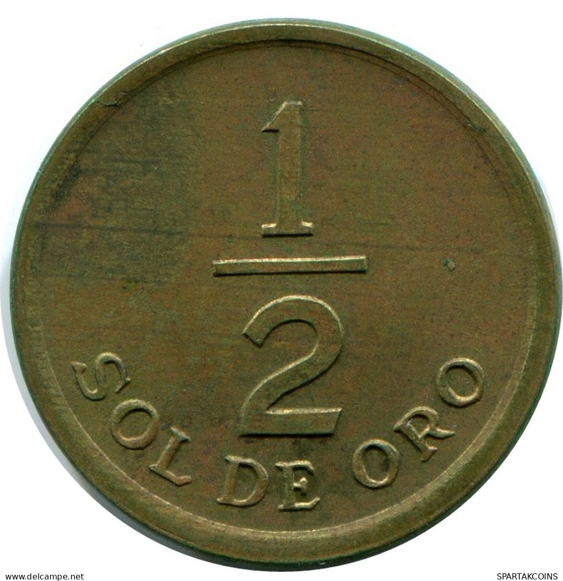 1/2 SOL 1975 PERU Coin #AZ075.U.A - Perú