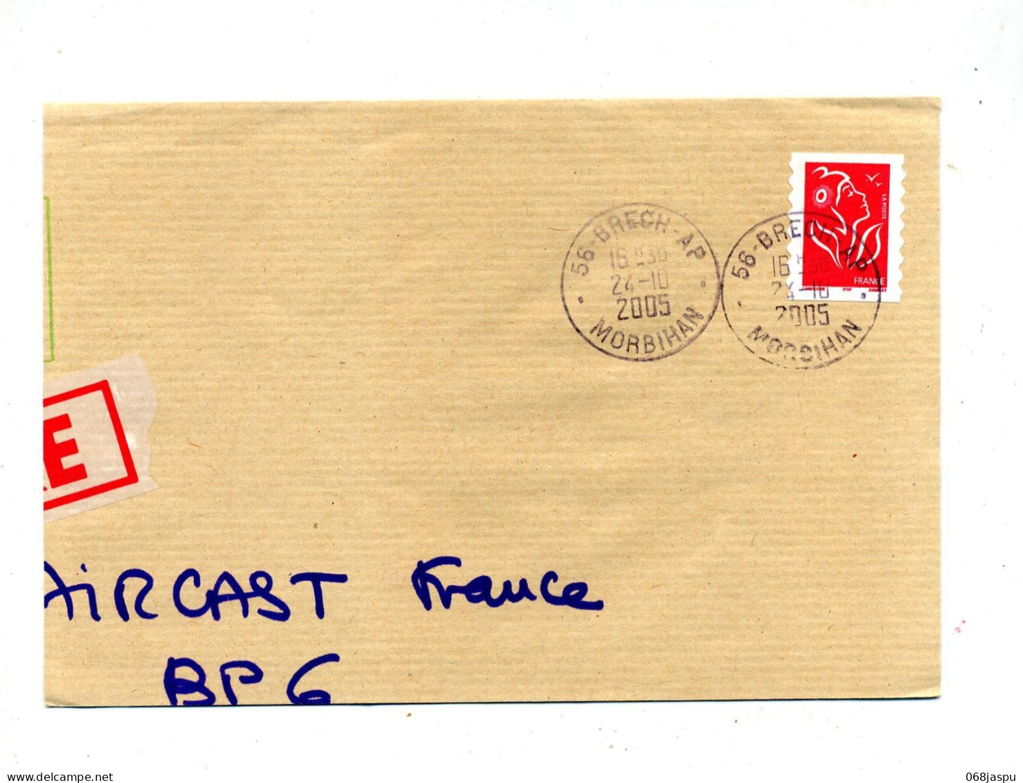 Fragment De Lettre Cachet Brech AP - Manual Postmarks