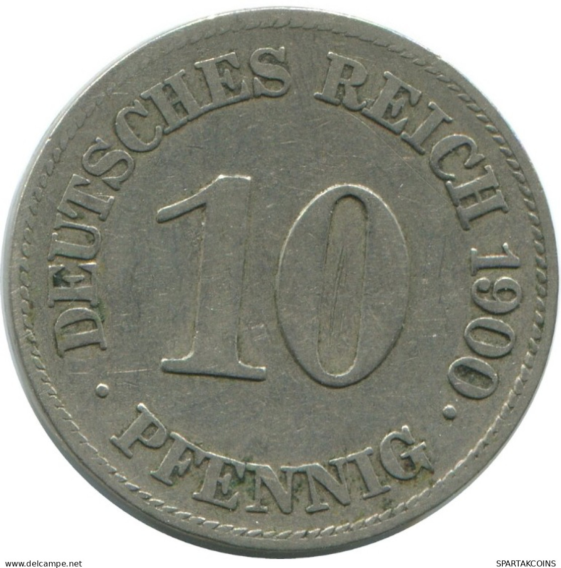 10 PFENNIG 1900 E DEUTSCHLAND Münze GERMANY #AE539.D.A - 10 Pfennig