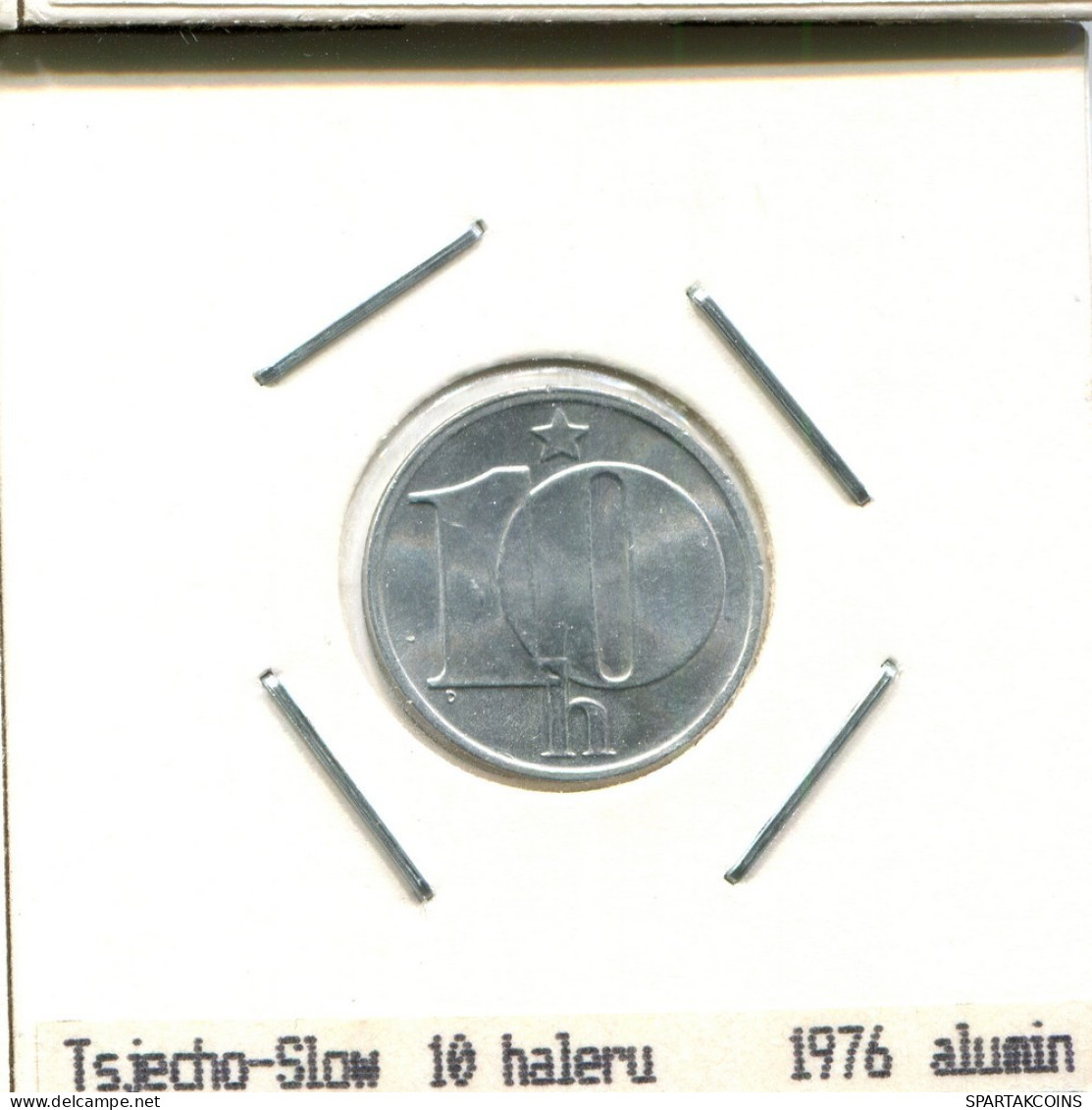 10 HALERU 1976 CHECOSLOVAQUIA CZECHOESLOVAQUIA SLOVAKIA Moneda #AS532.E.A - Tsjechoslowakije