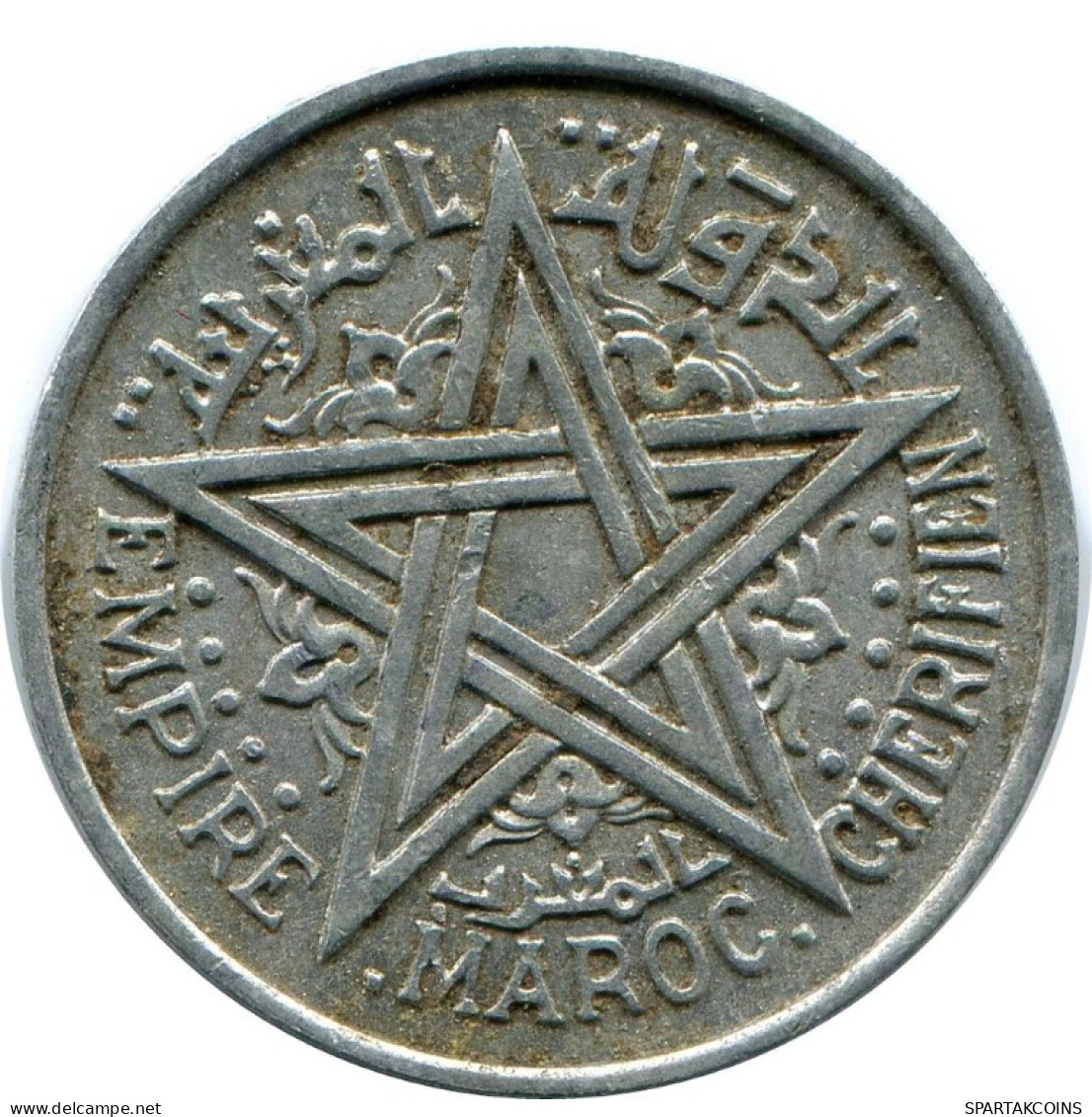 2 FRANCS 1951 MOROCCO Islamic Coin #AH670.3.U.A - Marruecos