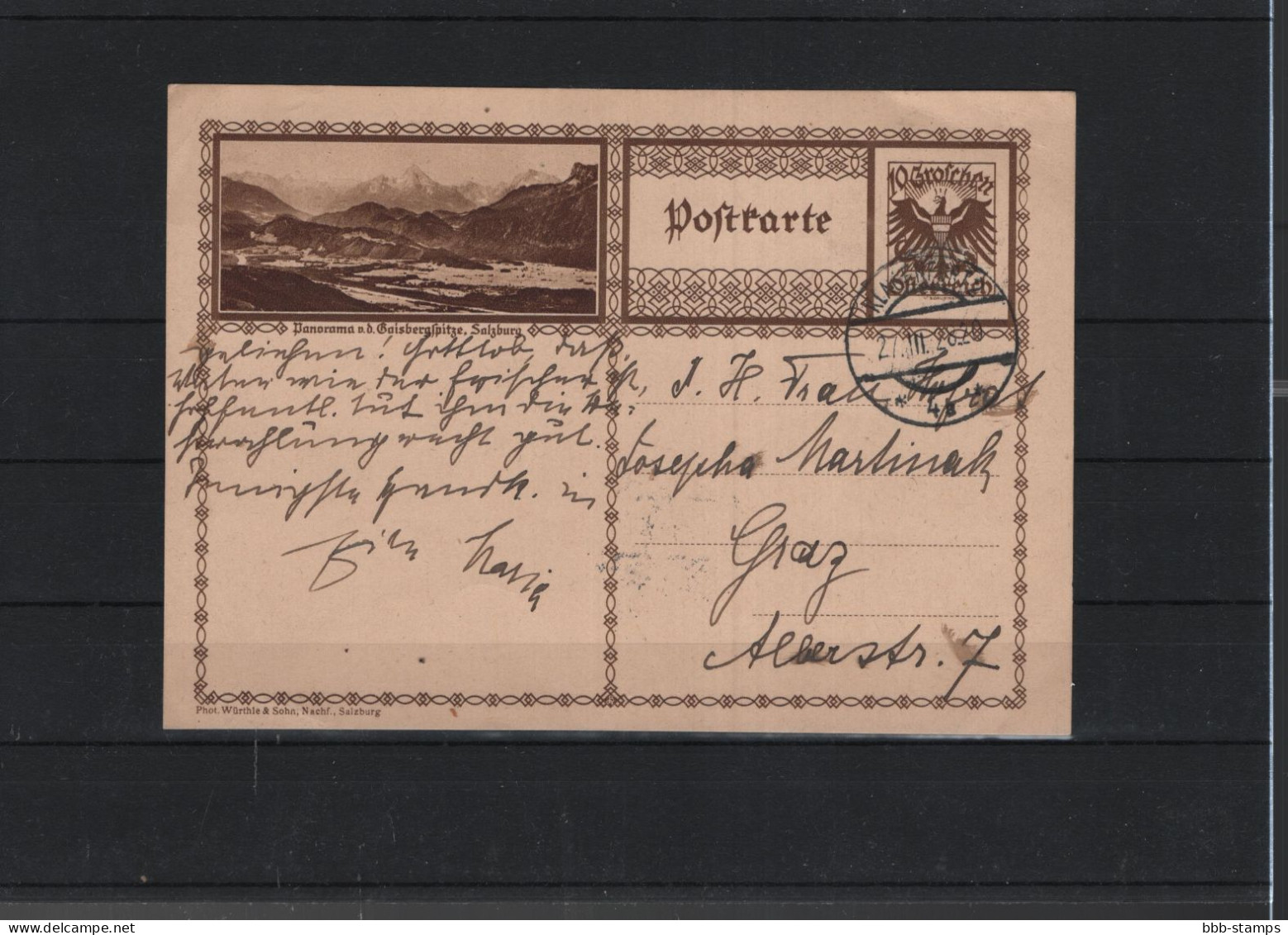 Österreich Michel Kat.Nr. P278 Gest Bild Geisbergspitze - Cartas-Letras