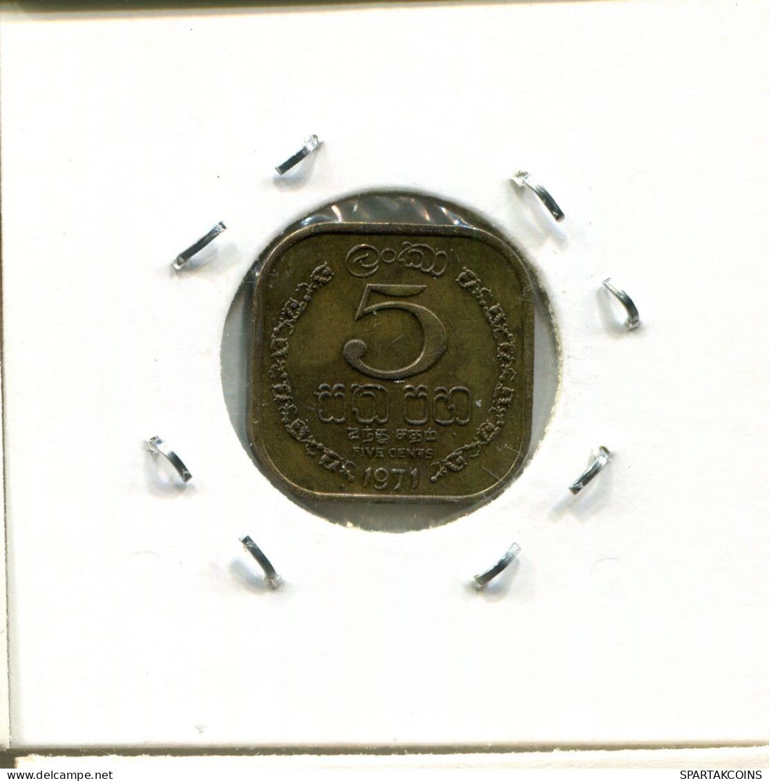 5 CENTS 1971 CEYLON Münze #AS194.D.A - Autres – Asie