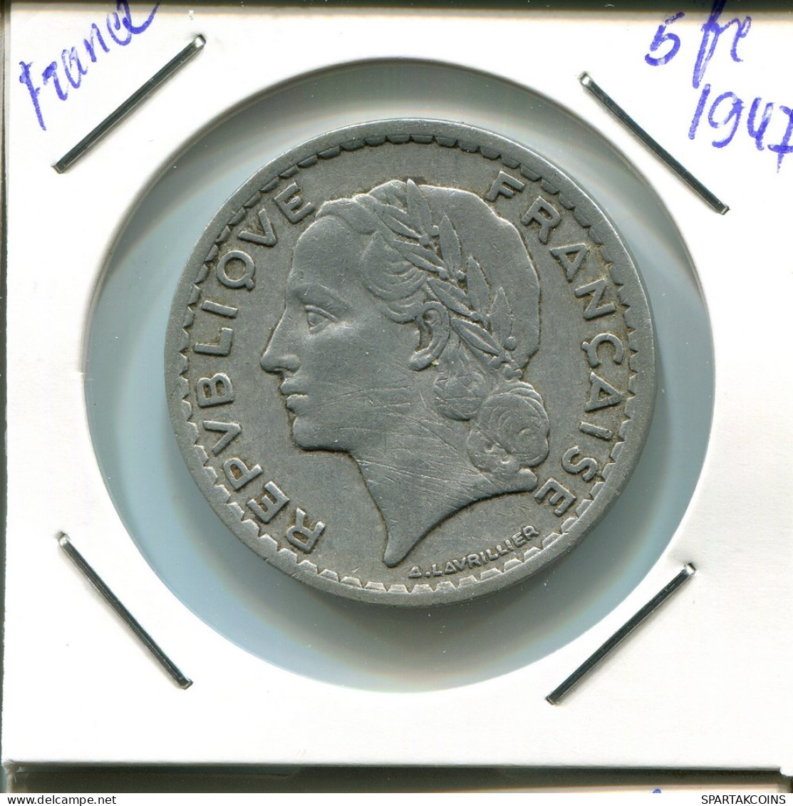 5 FRANCS 1947 FRANKREICH FRANCE Französisch Münze #AP021.D.A - 5 Francs