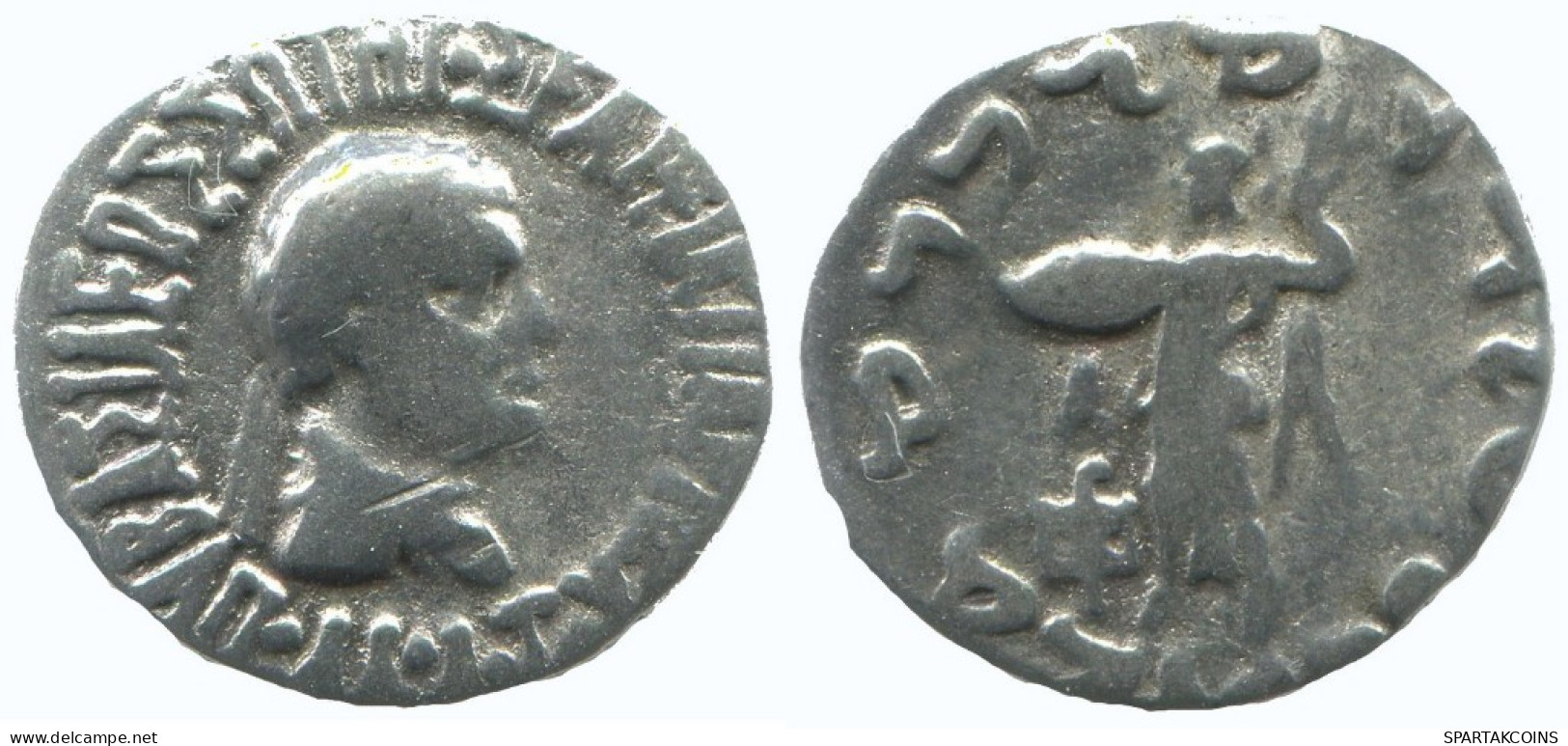 BAKTRIA APOLLODOTOS II SOTER PHILOPATOR MEGAS AR DRACHM 2.2g/17mm #AA334.40.U.A - Griechische Münzen