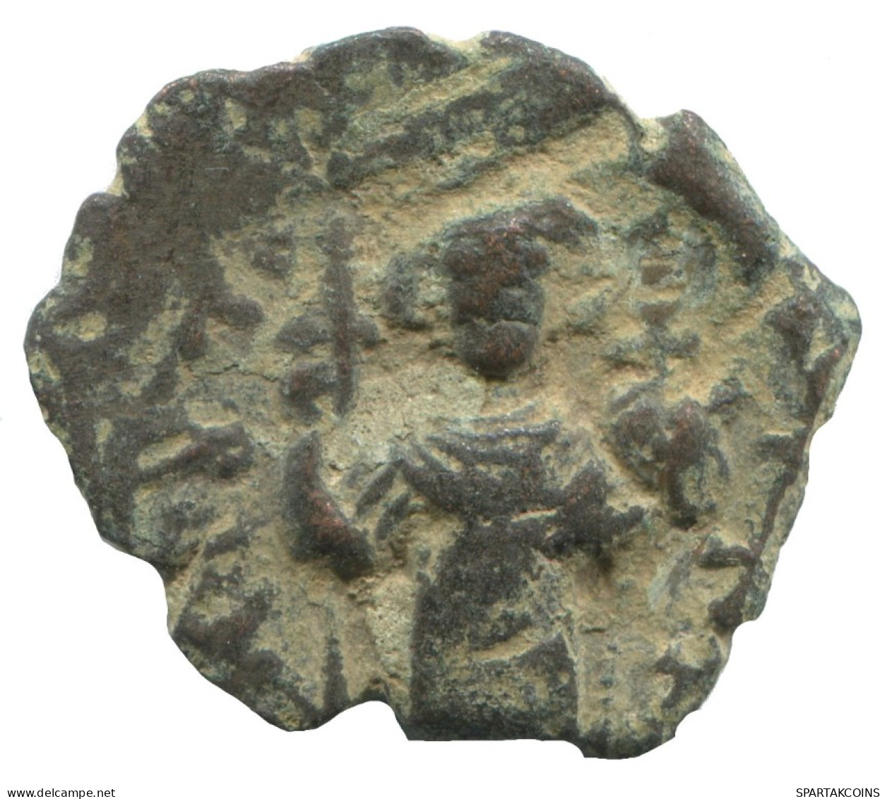 ARAB PSEUDO GENUINE ANTIKE BYZANTINISCHE Münze  3.5g/24mm #AA540.19.D.A - Byzantinische Münzen