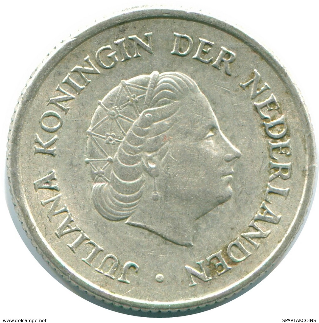 1/4 GULDEN 1967 NIEDERLÄNDISCHE ANTILLEN SILBER Koloniale Münze #NL11476.4.D.A - Niederländische Antillen