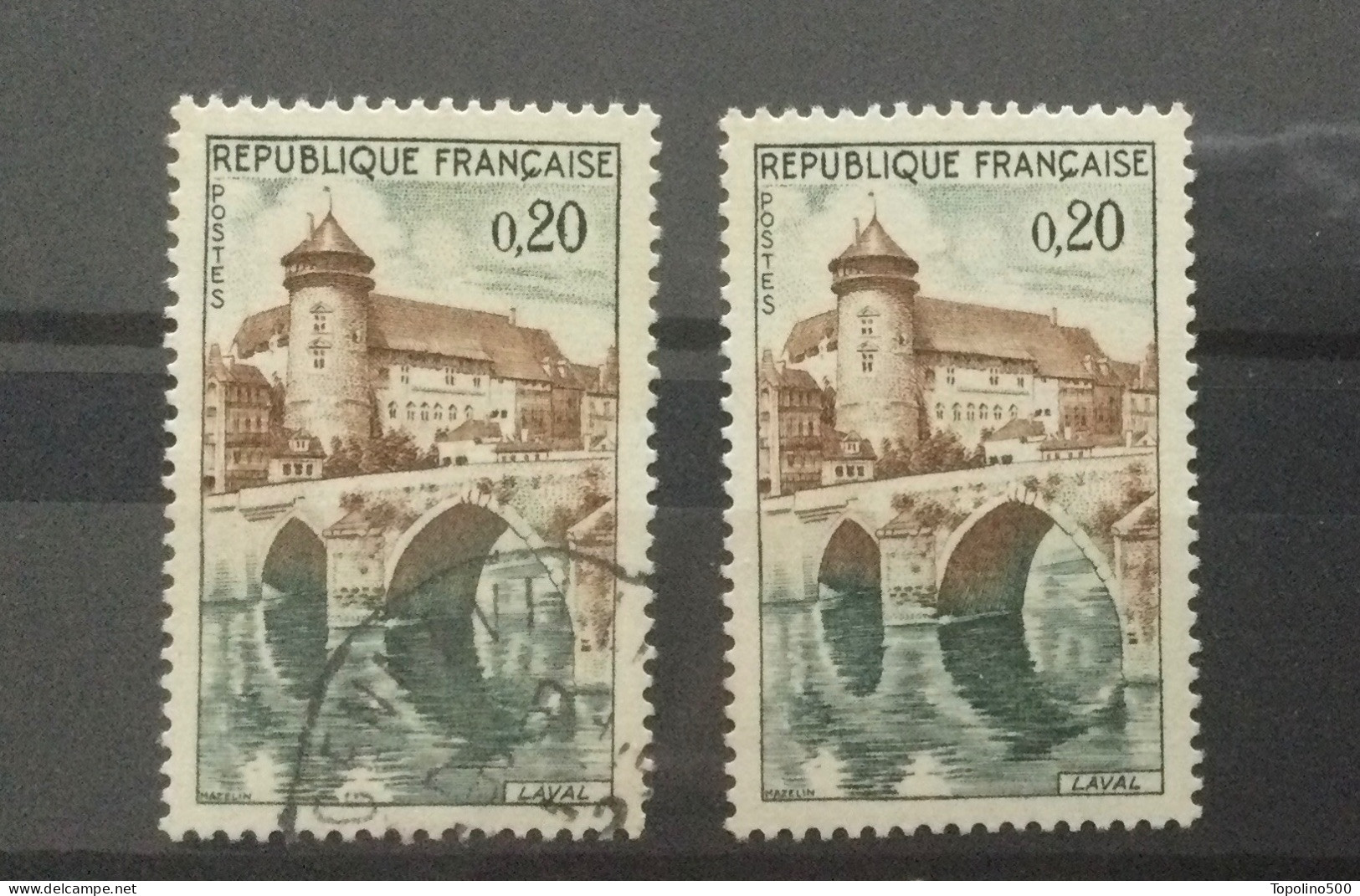 Num.1330 (0,20Fr) Laval - 2 Neufs Dont 1 Oblitéré - Unused Stamps