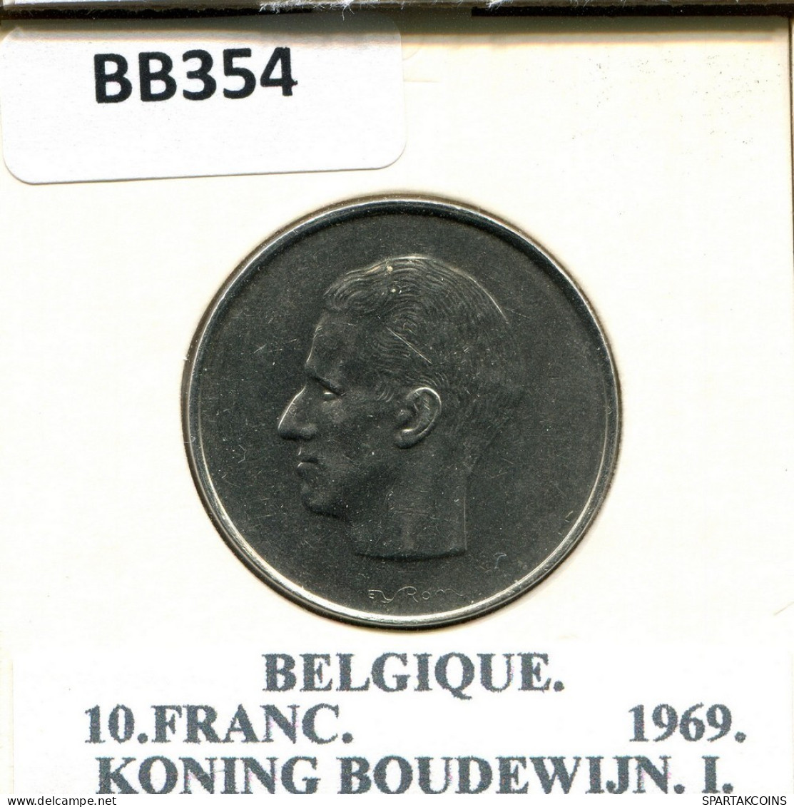 10 FRANCS 1969 Französisch Text BELGIEN BELGIUM Münze #BB354.D.A - 10 Frank
