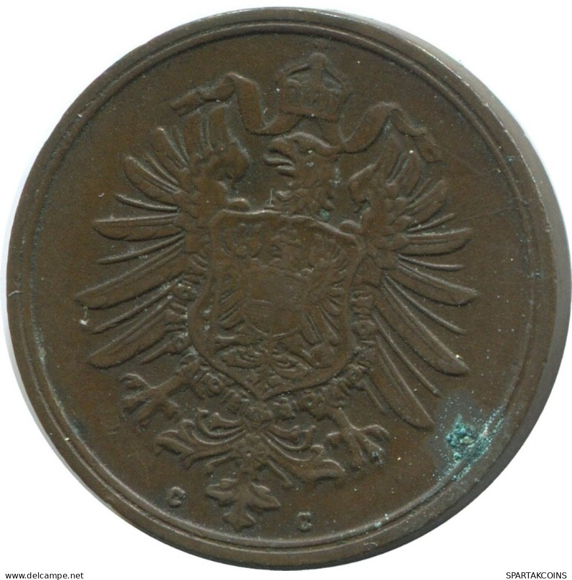 2 PFENNIG 1875 C DEUTSCHLAND Münze GERMANY #AE559.D.A - 2 Pfennig