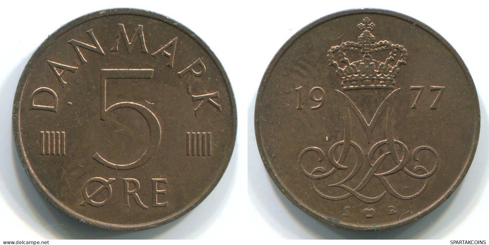 5 ORE 1977 DINAMARCA DENMARK Moneda #WW1031.E.A - Denemarken