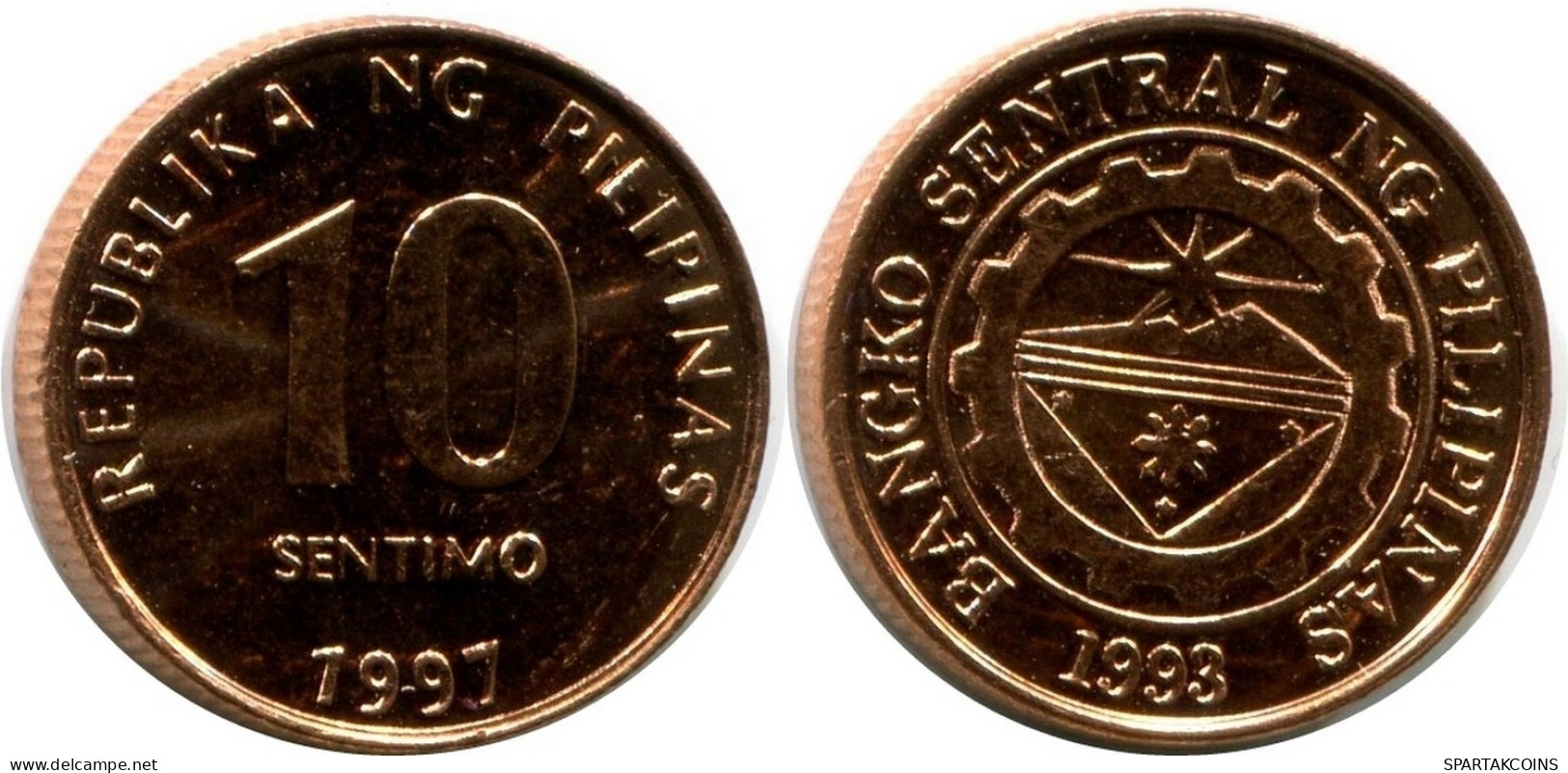 10 CENTIMO 1997 FILIPINAS PHILIPPINES UNC Moneda #M10011.E.A - Filippine