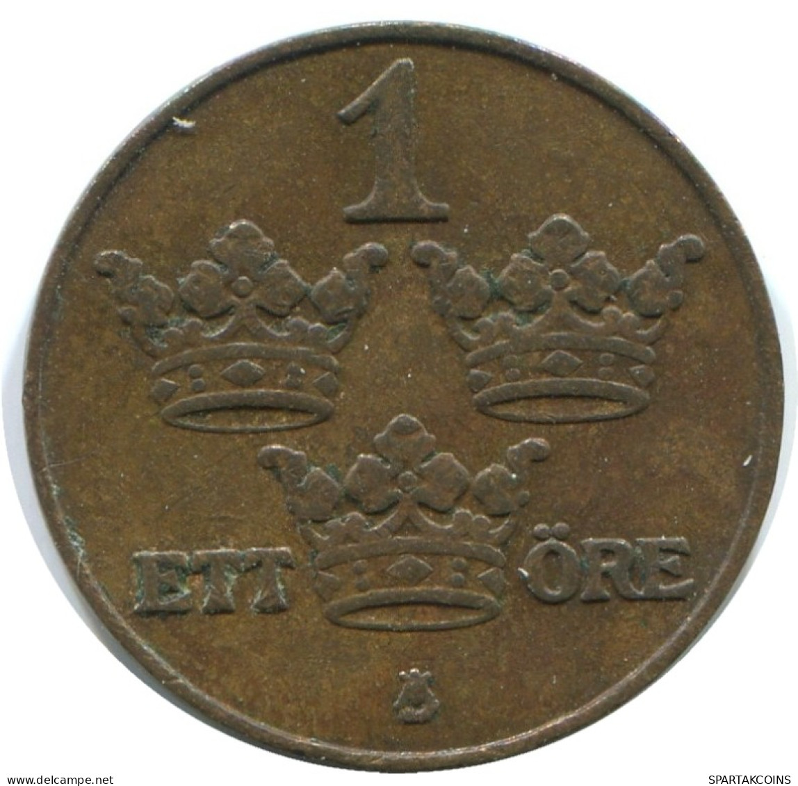 1 ORE 1909 SCHWEDEN SWEDEN Münze #AD218.2.D.A - Schweden