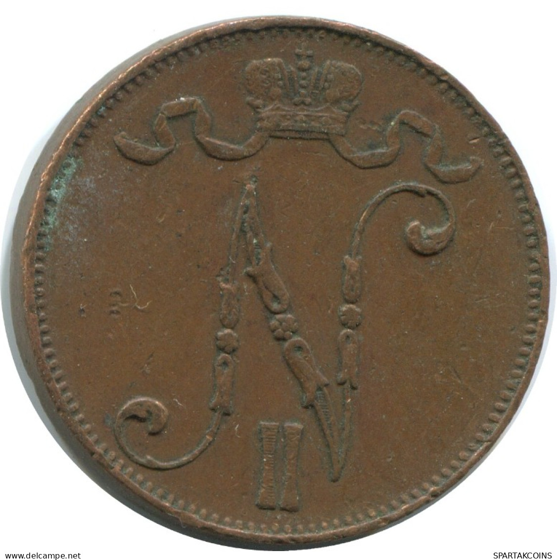 5 PENNIA 1916 FINLAND Coin RUSSIA EMPIRE #AB252.5.U.A - Finlande