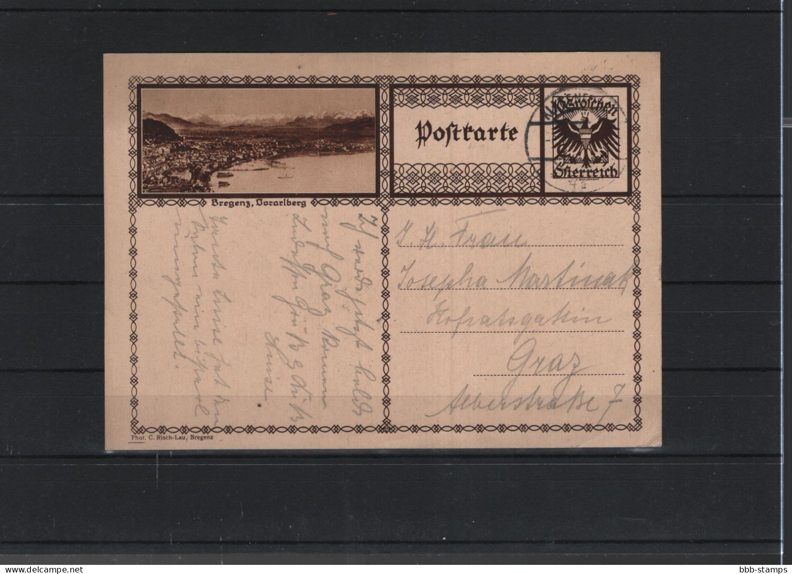 Österreich Michel Kat.Nr. P278 Gest Bild Bregenz - Letter-Cards