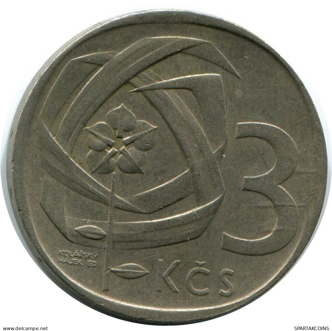 3 KORUN 1966 CHECOSLOVAQUIA CZECHOESLOVAQUIA SLOVAKIA Moneda #AR229.E.A - Checoslovaquia