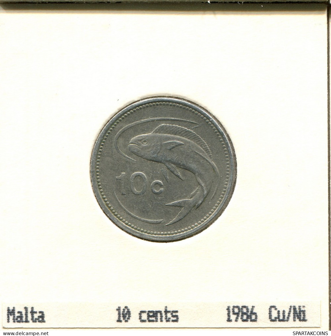 10 CENTS 1986 MALTA Coin #AS638.U.A - Malta