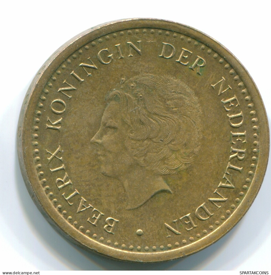 1 GULDEN 1992 NETHERLANDS ANTILLES Aureate Steel Colonial Coin #S12145.U.A - Antillas Neerlandesas