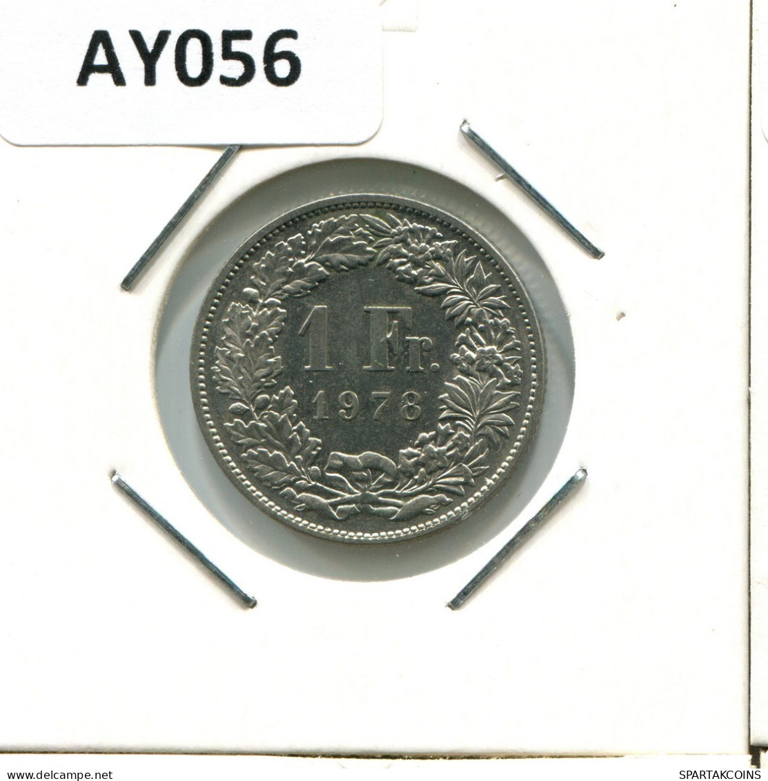 1 FRANC 1978 SWITZERLAND Coin #AY056.3.U.A - Otros & Sin Clasificación