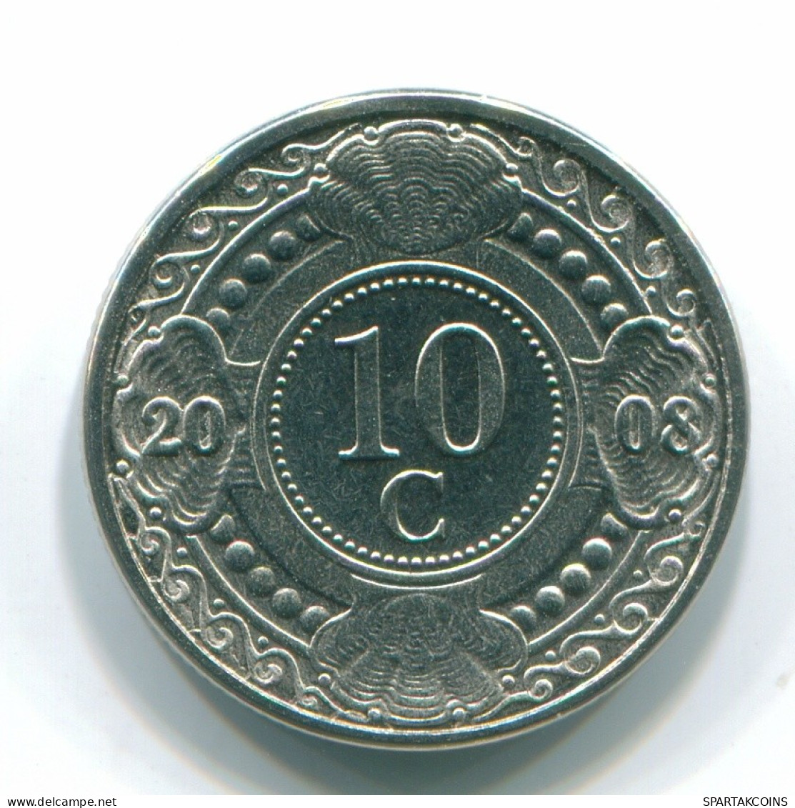 10 CENTS 1999 ANTILLES NÉERLANDAISES Nickel Colonial Pièce #S11359.F.A - Antillas Neerlandesas