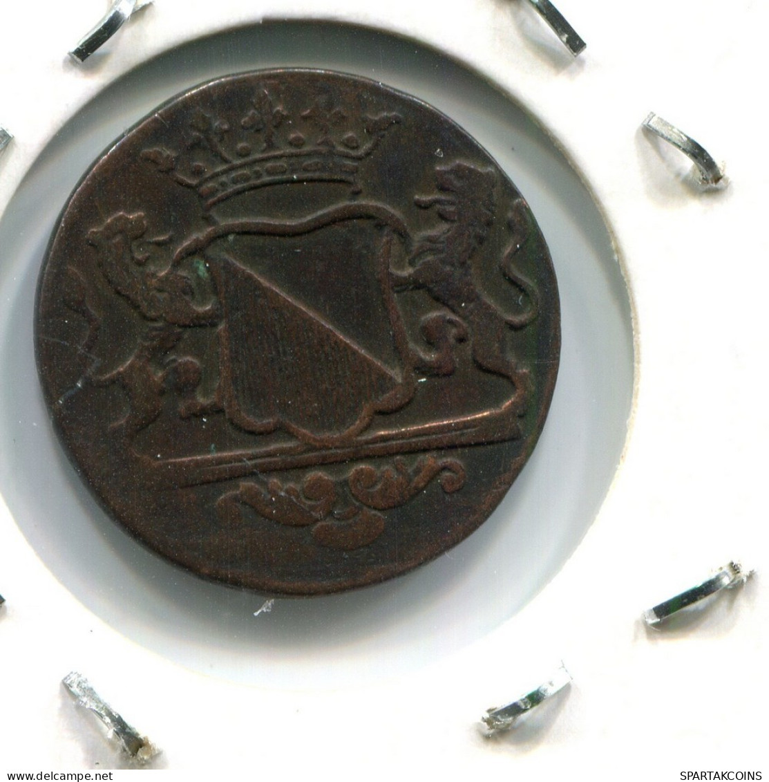 1794 UTRECHT VOC DUIT NEERLANDÉS NETHERLANDS Colonial Moneda #VOC1705.10.E.A - Indes Néerlandaises