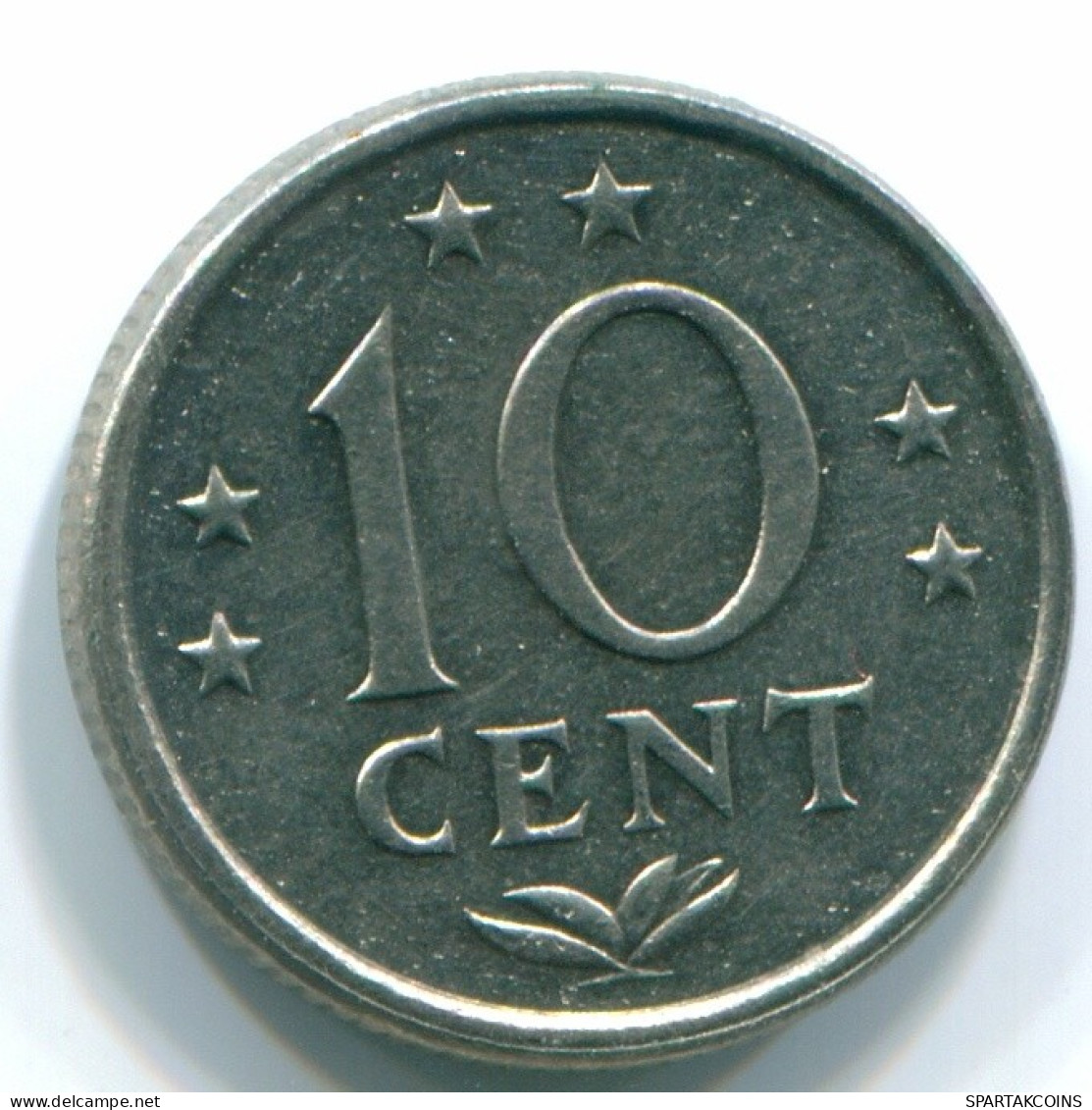 10 CENTS 1978 NIEDERLÄNDISCHE ANTILLEN Nickel Koloniale Münze #S13549.D.A - Niederländische Antillen