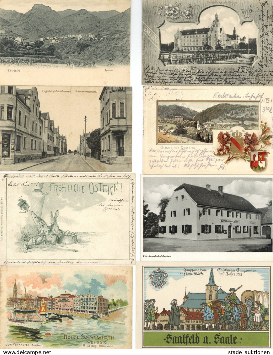 Ausland, Deutschland Und Motive Kiste Mit über 400 Ansichtskarten Von Alt Bis Neu Viel Einfache Ware I-II - Autres & Non Classés