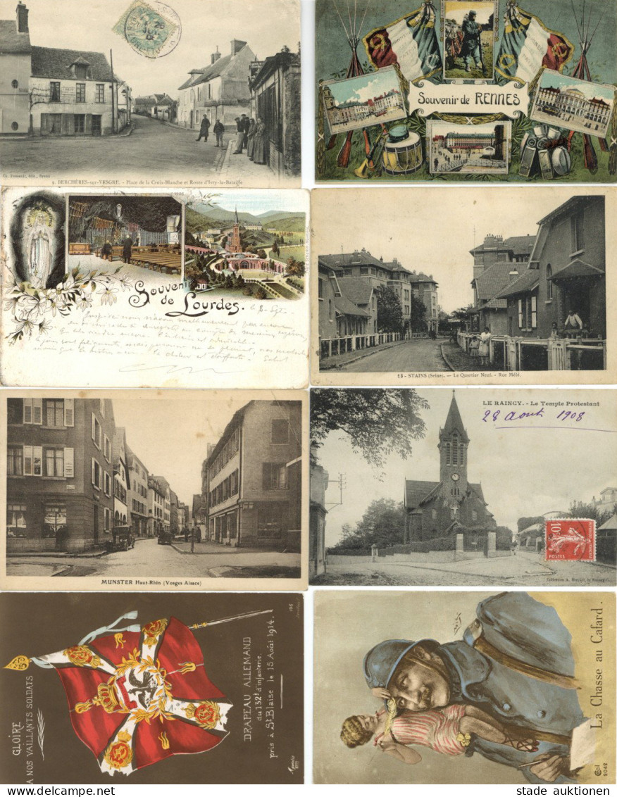 Frankreich Partie Von Ca. 900 Ansichtskarten Vor 1945 I-II - Andere & Zonder Classificatie