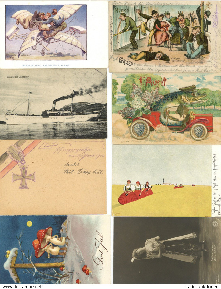 Motive Partie Von Ca. 400 Ansichtskarten Meist Vor 1945 Eher Einfache Ware I-II - Autres & Non Classés