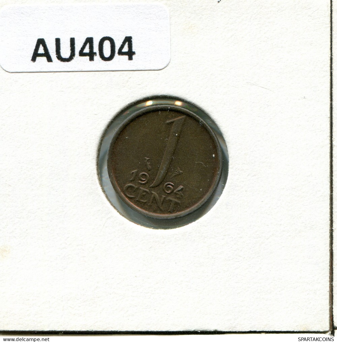 1 CENT 1964 NETHERLANDS Coin #AU404.U.A - 1948-1980: Juliana