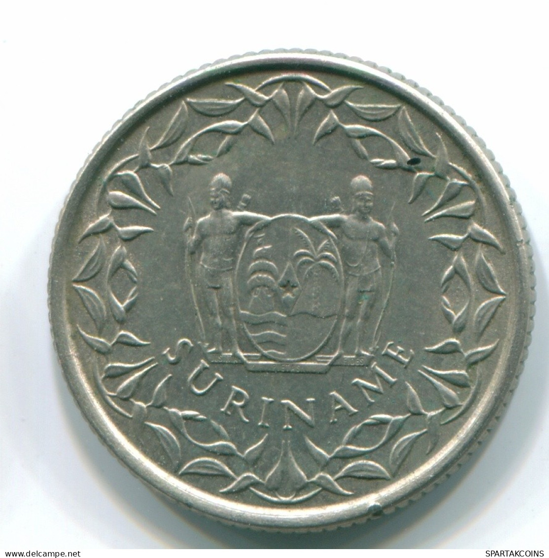 25 CENTS 1974 SURINAME Netherlands Nickel Colonial Coin #S11240.U.A - Suriname 1975 - ...