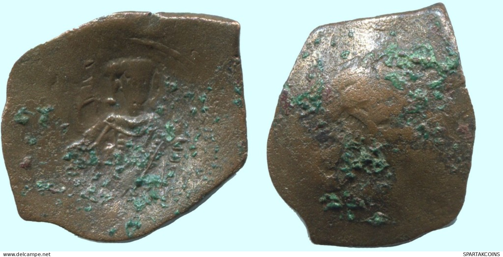 TRACHY BYZANTINISCHE Münze  EMPIRE Antike Authentisch Münze 1.4g/18mm #AG634.4.D.A - Bizantine
