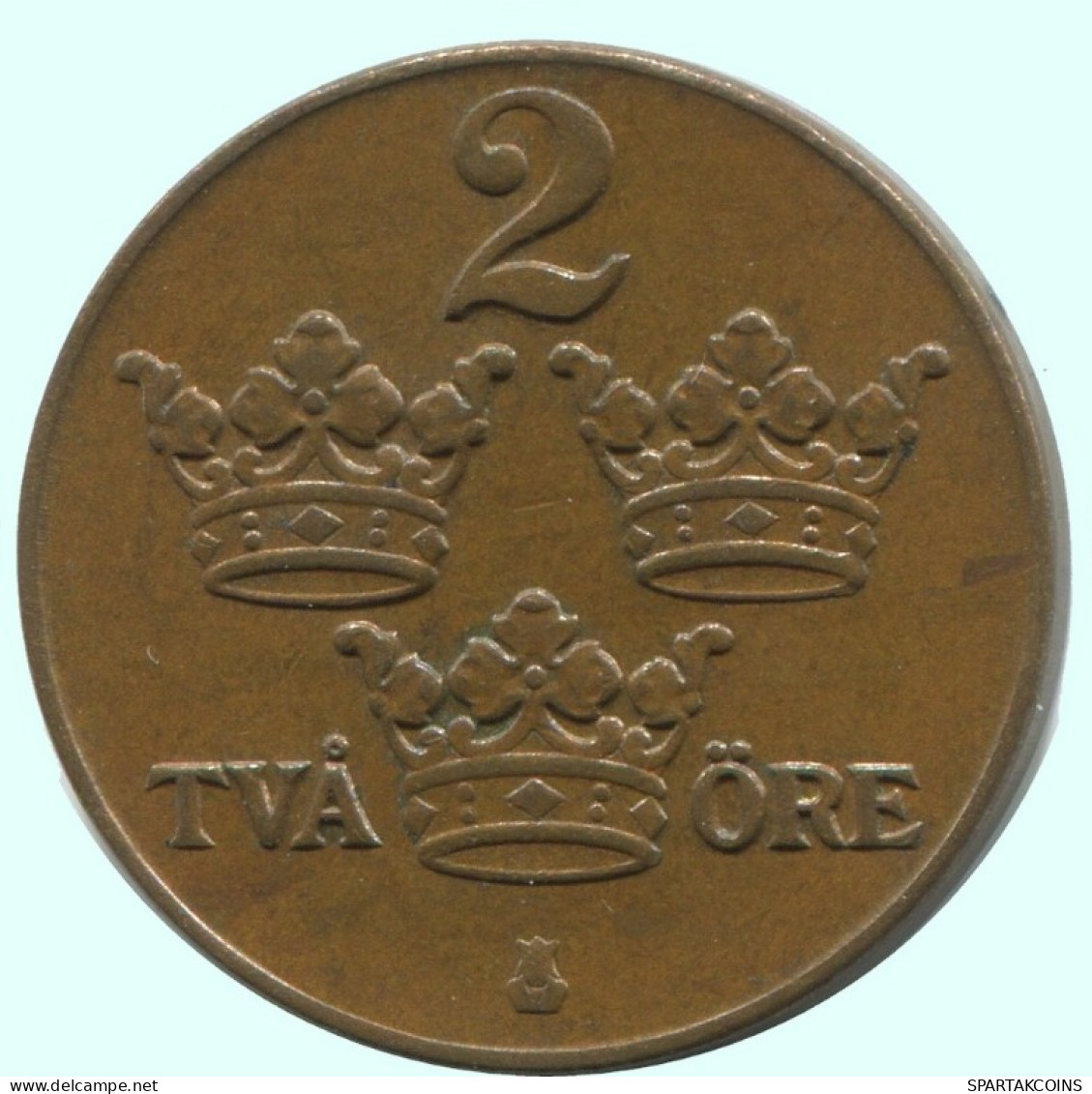 2 ORE 1931 SUÈDE SWEDEN Pièce #AC801.2.F.A - Sweden