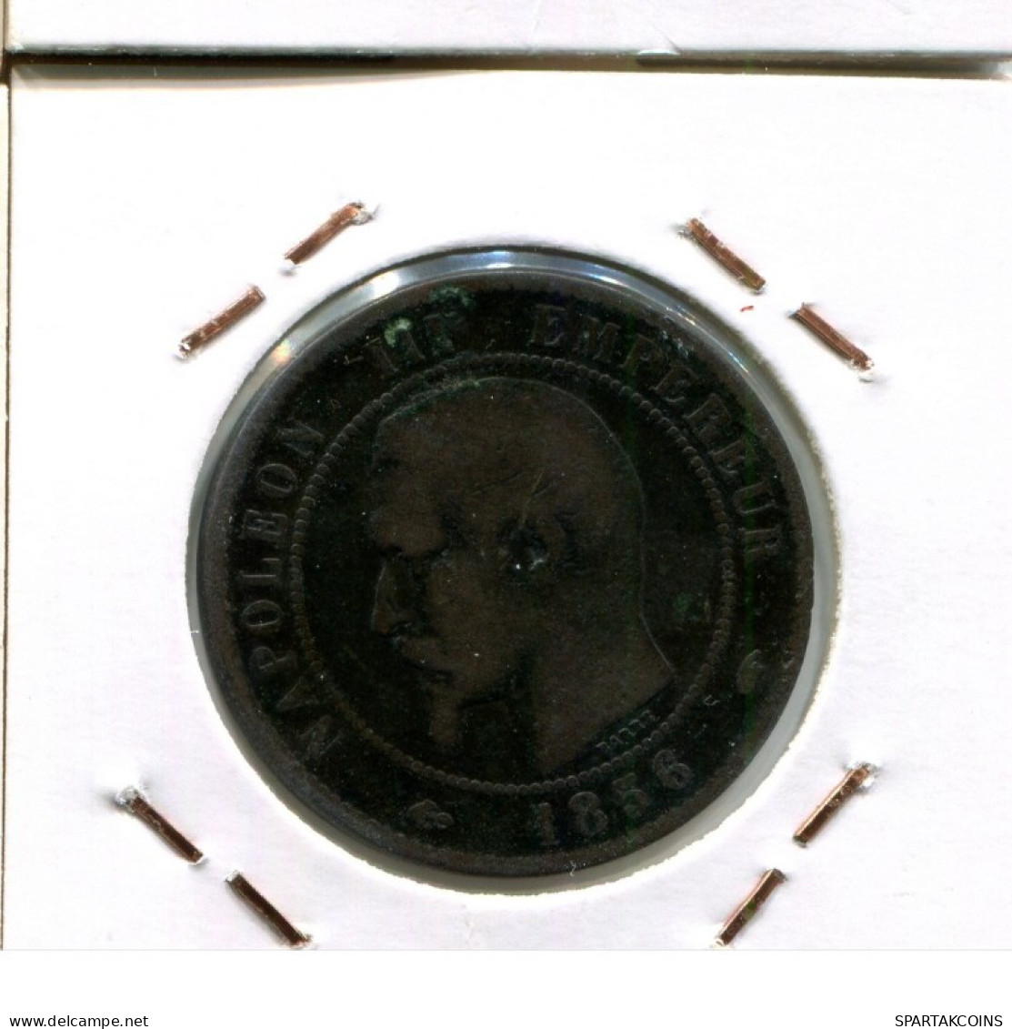 10 CENTIMES 1856 M FRANCIA FRANCE Moneda #AM773.E.A - 10 Centimes
