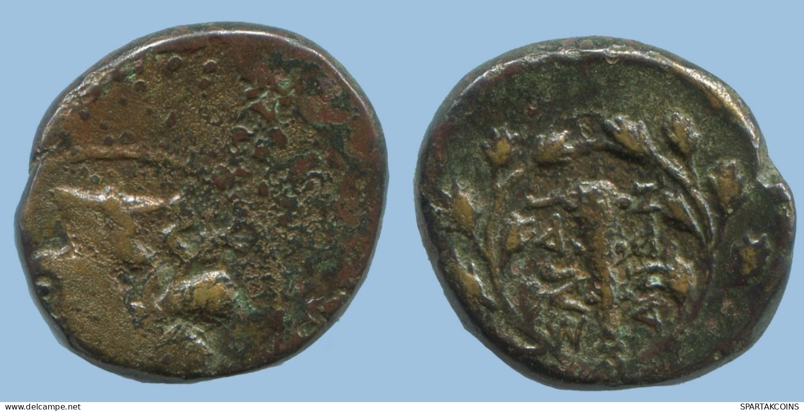 WREATH&QUIVER Authentique ORIGINAL GREC ANCIEN Pièce 3.3g/16mm #AG119.12.F.A - Griechische Münzen