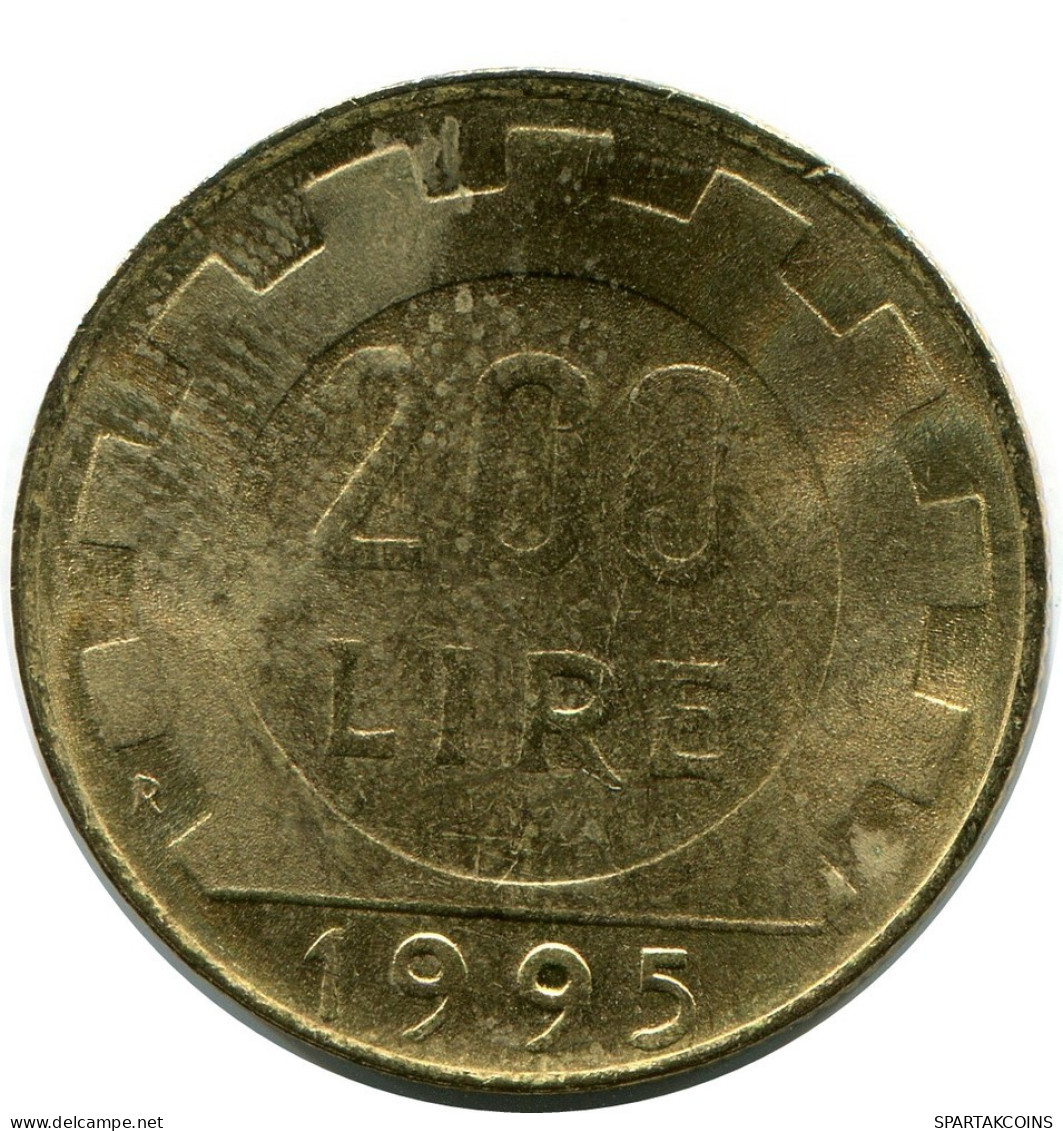 200 LIRE 1995 ITALIA ITALY Moneda #AZ522.E.A - 200 Liras