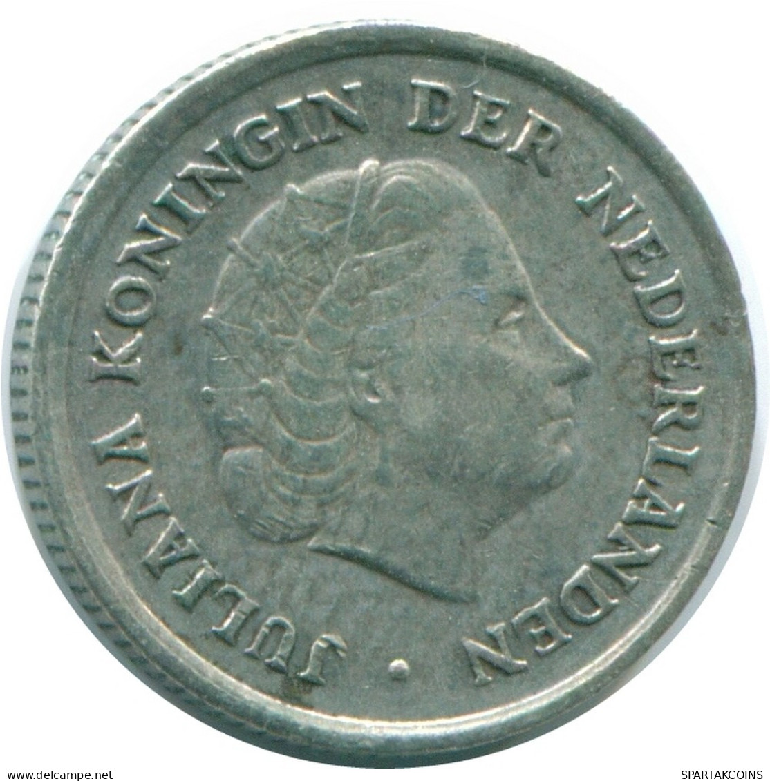 1/10 GULDEN 1966 NETHERLANDS ANTILLES SILVER Colonial Coin #NL12681.3.U.A - Antillas Neerlandesas