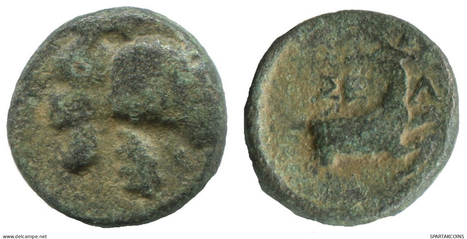 DEER Antike Authentische Original GRIECHISCHE Münze 2g/13mm #NNN1471.9.D.A - Grecques