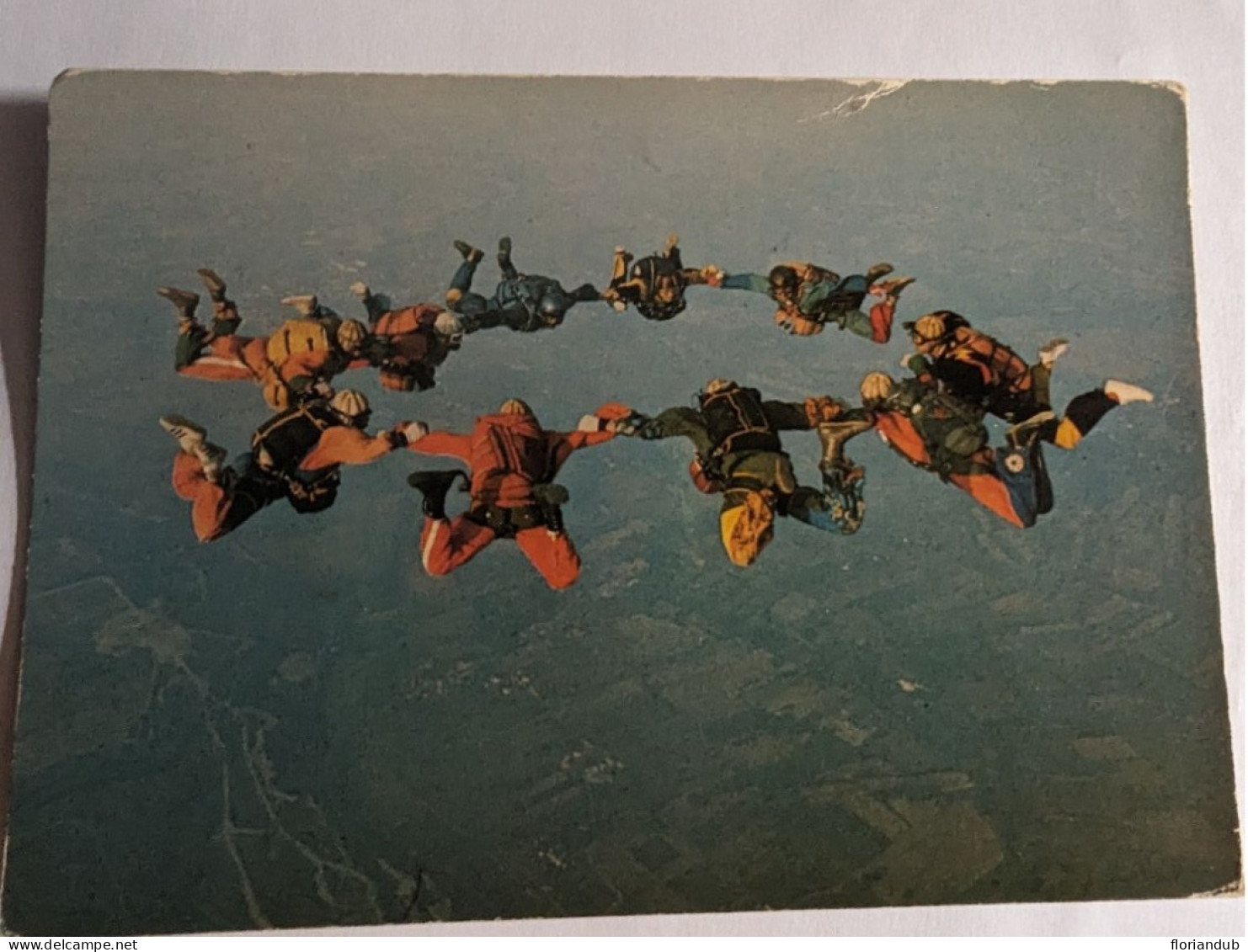 CP - Parachutisme équipe De France 1973 - Paracaidismo