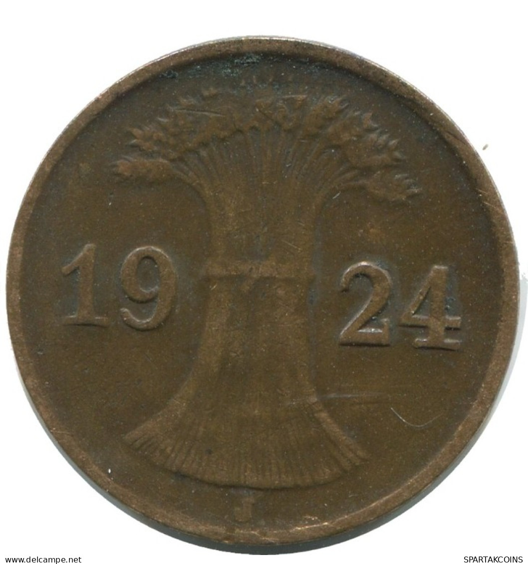 1 REICHSPFENNIG 1924 J ALEMANIA Moneda GERMANY #AD461.9.E.A - 1 Rentenpfennig & 1 Reichspfennig
