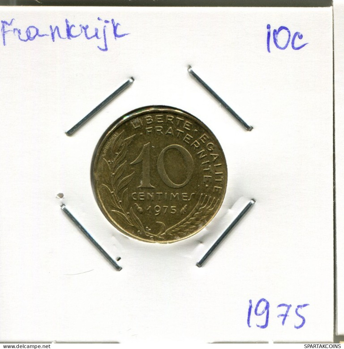 10 CENTIMES 1975 FRANKREICH FRANCE Französisch Münze #AM816.D.A - 10 Centimes