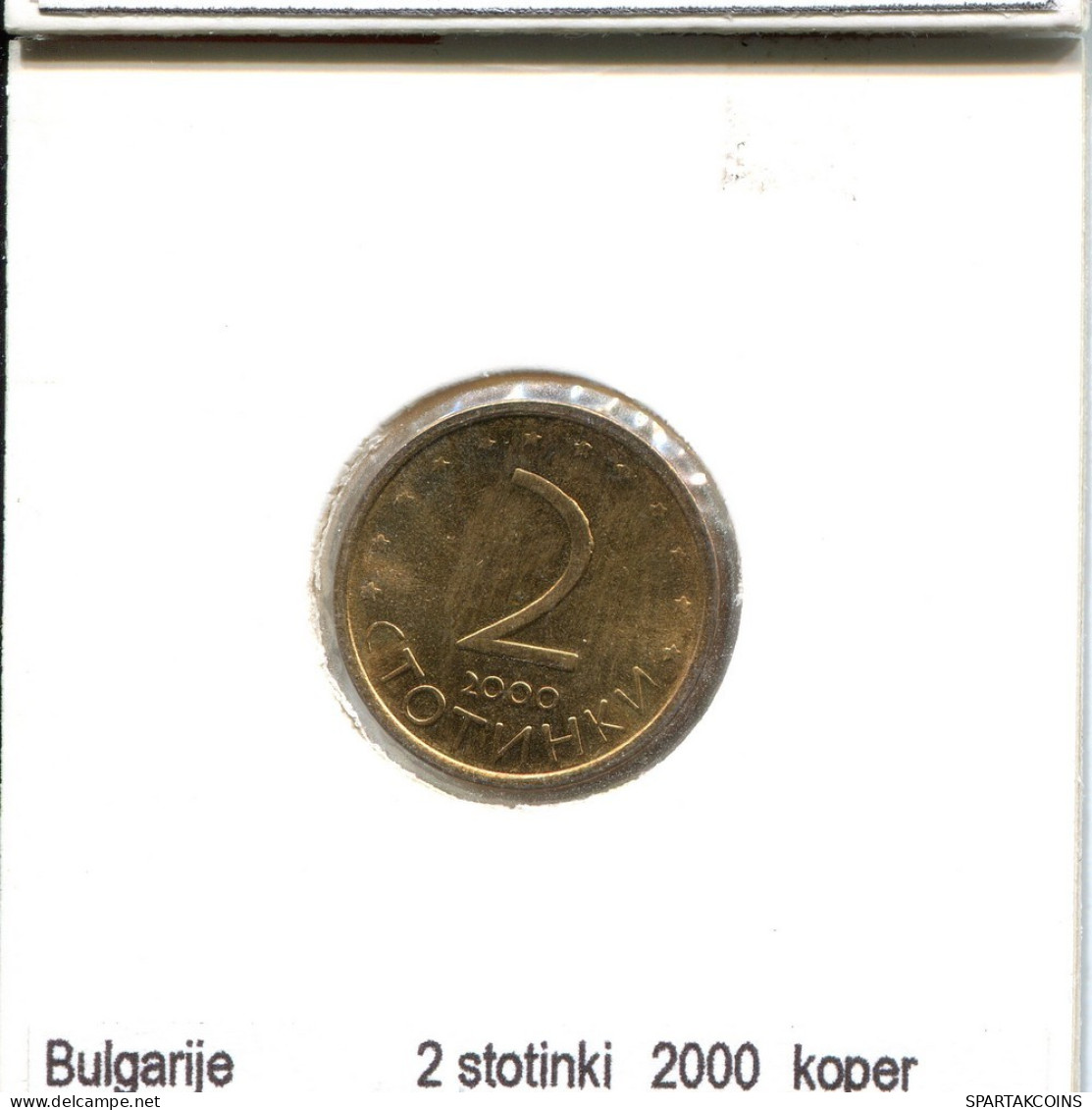 2 STOTINKI 2000 BULGARIE BULGARIA Pièce #AS706.F.A - Bulgarie