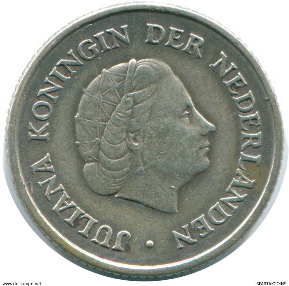 1/4 GULDEN 1962 NETHERLANDS ANTILLES SILVER Colonial Coin #NL11167.4.U.A - Niederländische Antillen