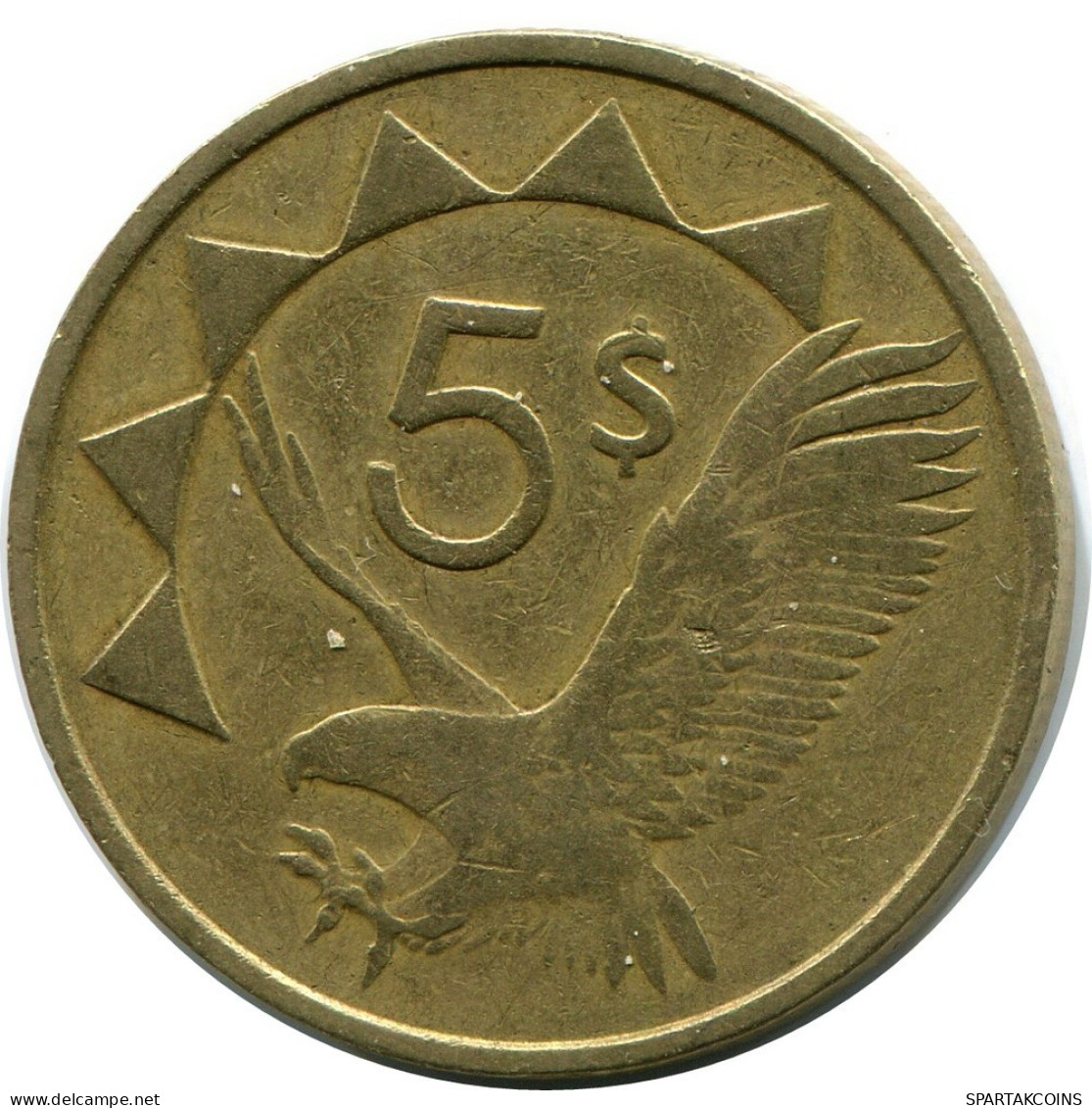 5 DOLLARS 1993 NAMIBIA Münze #AP911.D.A - Namibië