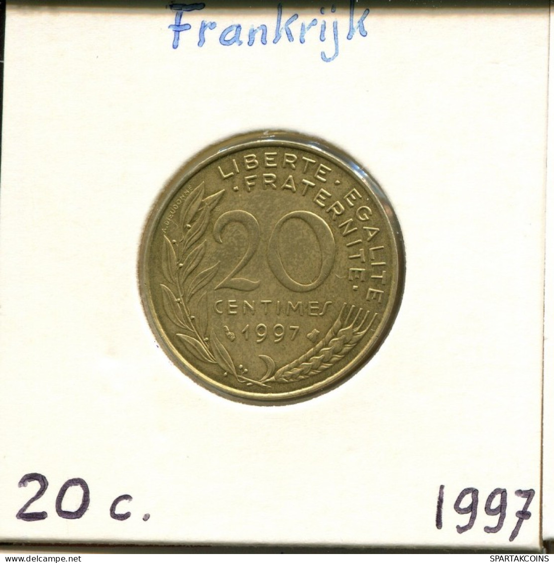 20 CENTIMES 1997 FRANKREICH FRANCE Französisch Münze #AM193.D.A - 20 Centimes